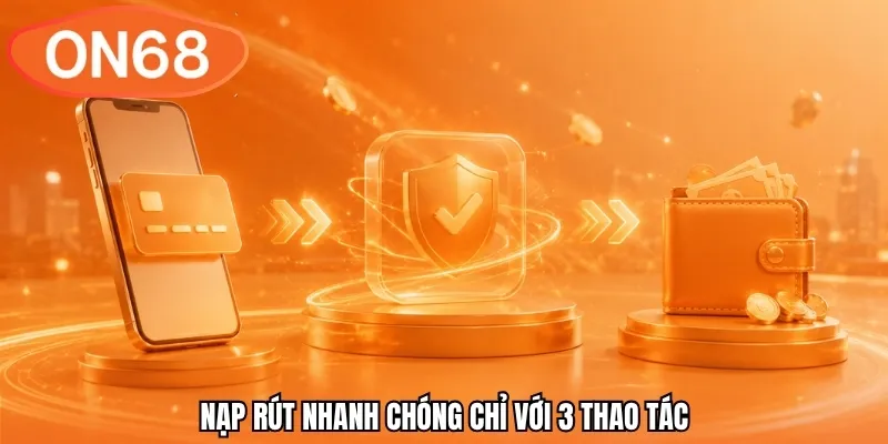 Nạp rút nhanh chóng chỉ với 3 thao tác